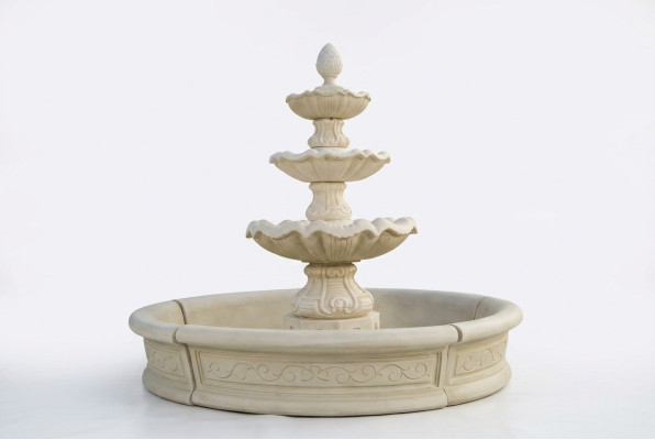 Fontaine décorative sculpture de fontaine bassin de jardin décoratif nouveau 195cm