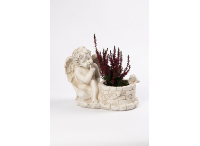 Boîte Fleurs Pot Plante Tombe Bijoux Jardin Décoration Statue Pierre