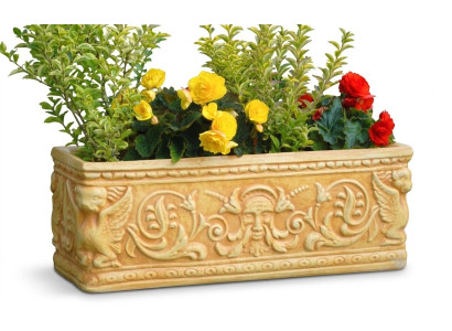 Panier de fleurs vase de fleurs garden patio décoration statue figures jardinière