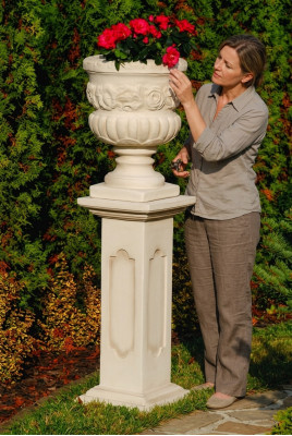 Panier de fleurs boîte de fleurs vase de jardin décoration de patio statue de figures