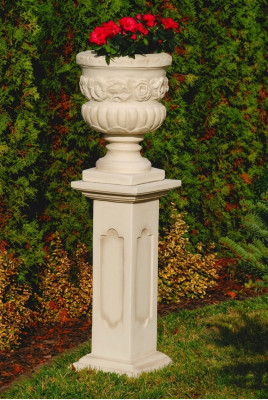 Panier de fleurs boîte de fleurs vase de jardin décoration de patio statue de figures