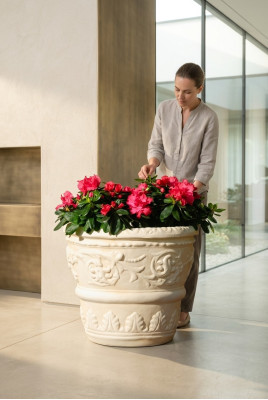 Panier de fleurs vase de fleurs vase de jardin décoration de jardin statue figurines boîte patio