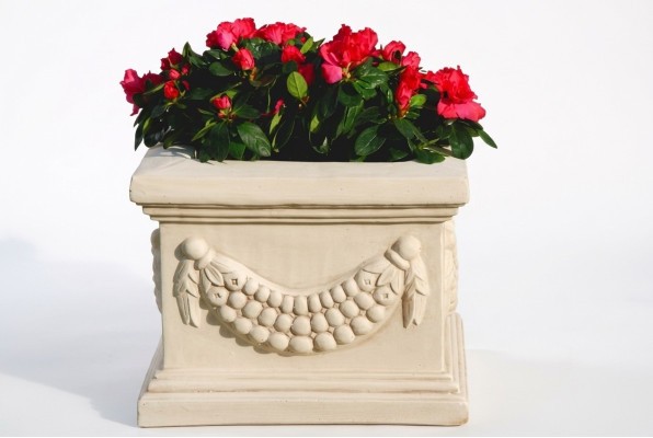 Panier à fleurs boîte de fleurs vase de fleurs décoration de patio statue figures jardin