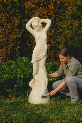 Sculpture de figures romaines Statue Décorative Figures de jardin Statues Sculptures Pierre 84cm