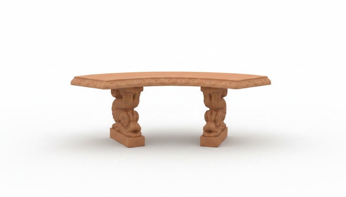 Banc Siège Mobilier Patio Jardin Coin Tranquille Siège en Béton Tabouret Romain
