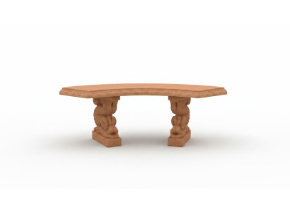 Banc Siège Mobilier Patio Jardin Coin Tranquille Siège en Béton Tabouret Romain