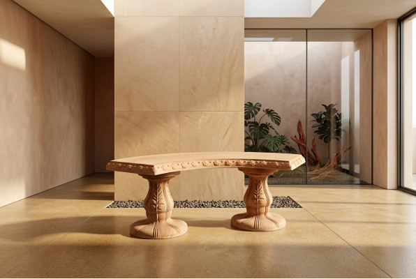 Tabouret Banc Siège Mobilier Patio Jardin Coin tranquille Siège en béton Tabouret Style romain