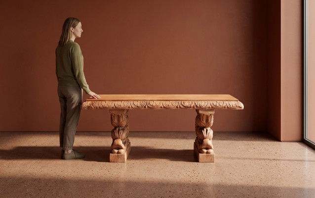 Tabouret Banc de jardin Coin tranquille de jardin avec assise en béton Tabouret Style de meubles
