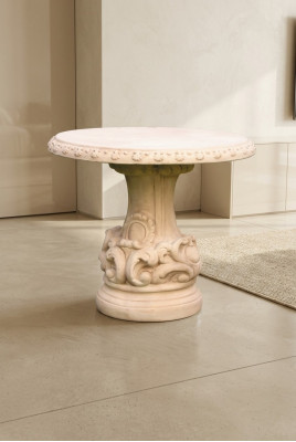 Tables Roman Style Garden Stone Table Round Patio Furniture Garden Furniture Decoration  ``` Tables de jardin de style romain Table ronde en pierre Mobilier de patio Mobilier de jardin Décoration ```