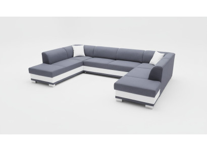XXL Ensemble de canapés d'angle Canapé Canapé rembourré Suite Coin Designer U-forme nouveau Canapé