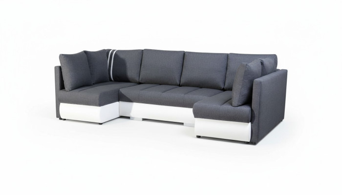 XXL Sofa d'angle de style de vie canapé canapé suite coin designer en forme de U nouveau