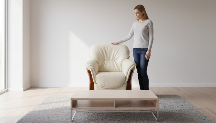Fauteuil TV à accoudoirs classique Canapé 1 place Canapé Designer en textile Tapisserie