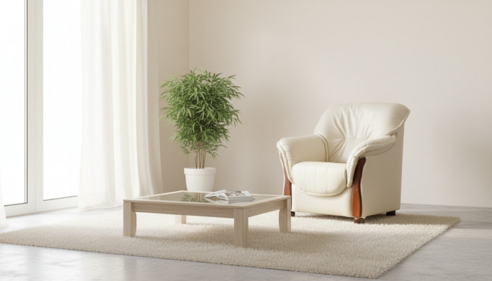 Fauteuil TV à accoudoirs classique Canapé 1 place Canapé Designer en textile Tapisserie