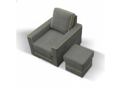 Canapé 1 place Canapé Designer en textile, neuf, moderne, fauteuil