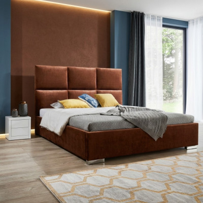 Lits de design Luxe Velours Velours Lit Hôtel Double neuf XXL