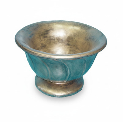 Vase à fleurs style antique, vases vintage, décoration pots, coupe calice, turquoise vert