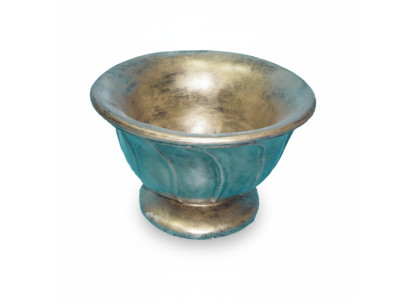 Vase à fleurs style antique, vases vintage, décoration pots, coupe calice, turquoise vert