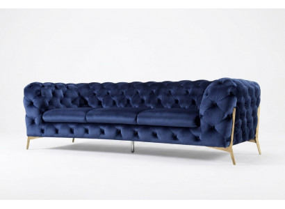 Tissu textile de luxe Canapé Sofa Revêtement de siège 3+2 Suite Chesterfield Sets