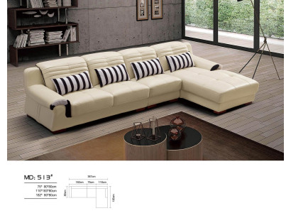 Canapé en cuir rembourrage paysage canapé d'angle Sofas nouveaux Siège de suite d'angle