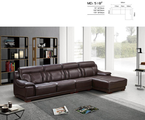 Upholstery Leather Couch Corner Sofa Seat Suite Living Room Landscape Sofas new.  Canapé d'angle en cuir rembourré, ensemble de sièges pour salon, paysage de canapés neufs.