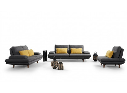 Canapé Canapé Tissu Siège Conception Suite 3+2+1 Canapés Tissus Canapés Tissus