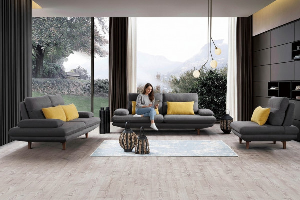 Canapé design 2 places Canapé revêtement Cuir Canapés Grands Canapés Textile neufs