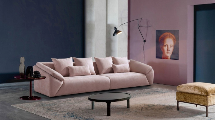 Canapé géant XXL Canapé Canapé paysage vivant Canapés Canapés Rembourrage 4 places XXL 330 cm