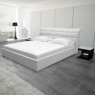 Conception de lit en cuir Lits doubles de luxe Mariage moderne Cadre de sommeil d'hôtel