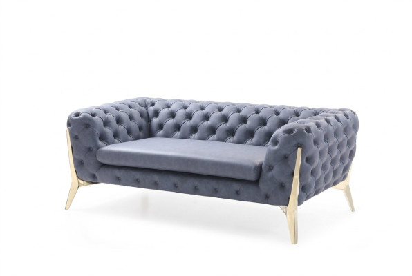 Canapé Chesterfield canapé rembourré XXL Big Suite Textile 4+2 canapés design