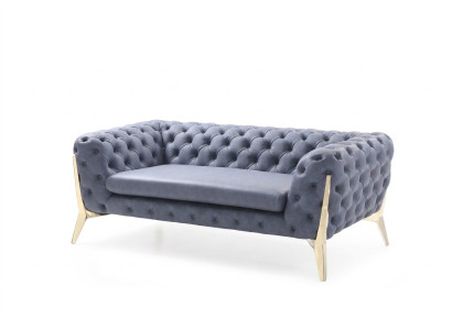 Canapé Chesterfield canapé rembourré XXL Big Suite Textile 4+2 canapés design