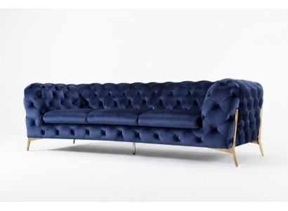 Chesterfield Canapé 3 places Tissu d'ameublement Trois places Canapés Textile Italie