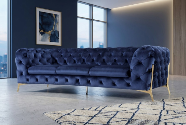 Canapé Canapé Rembourrage XXL Big Suite canapés design Chesterfield Textile 3+2+2