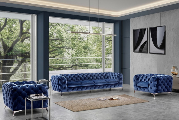 Canapé canapé Mobilier XXL Big Suite Chesterfield Textile Canapés designer 3+2+2
