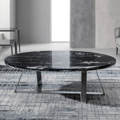 Table basse tables rondes canapé rond nouveau métal verre côté designer