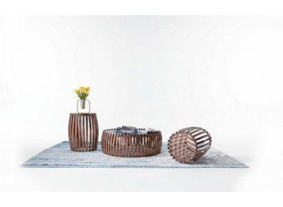 Table d'appoint pour canapé Tables rondes Canapé rond Métal Verre Designer