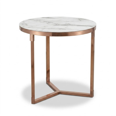 Table basse Tables rondes Canapé rond Métal Verre Côté Designer Luxe