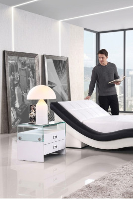 Commode de chevet à console de nuit Tables de garde-robe