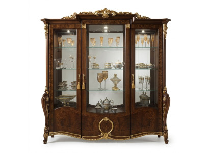 Vitrine XXL Vitrine en Verre Vitrine à Murs Vitrines Étagère Baroque Style Rococo Art Nouveau