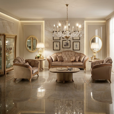 Classe de luxe 2+1 Ensemble de canapé italien Sofa Set Sofa arredoclassic™ nouveau