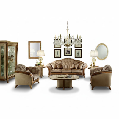 Ensemble de canapé Sofa Couch 3 + 2 Salon Meubles de designer Classique Baroque