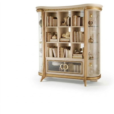 Étagère Armoire Vitrine XXL Meuble Design de Luxe Baroque Rococo