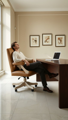 Chaise exécutive Chaise de bureau Chaise de bureau Chaise de bureau en cuir de chef Baroque Rococo Designer