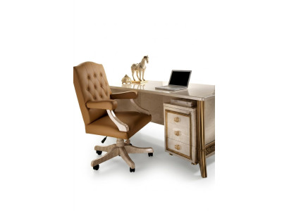Chaise exécutive Chaise de bureau Chaise de bureau Chaise de bureau en cuir de chef Baroque Rococo Designer
