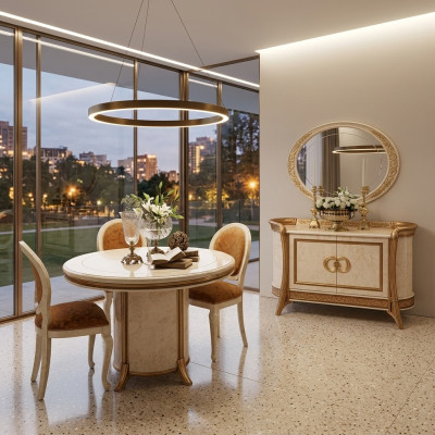 arredoclassic™ Commode Miroir Bahut XXL Buffet Bas Buffet en bois