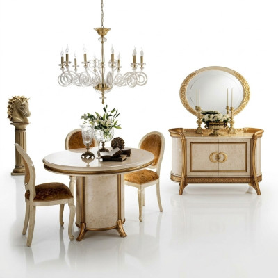 arredoclassic™ Commode Miroir Bahut XXL Buffet Bas Buffet en bois