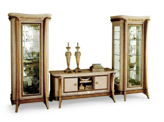 Unité murale Vitrine Commode Armoire Buffet Baroque Rococo Art nouveau