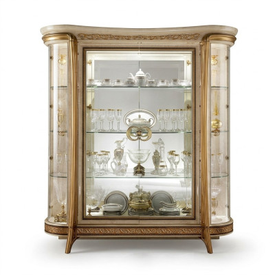 Vitrine Armoire Vitrée Armoire en Verre Meuble Design Baroque Rococo Art Déco Art Nouveau