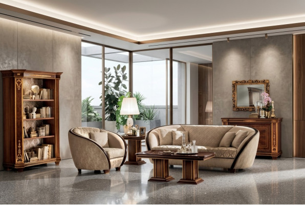 Classe de luxe 3+1 Ensemble de canapé italien Meubles Canapé Canapé neuf arredoclassic™