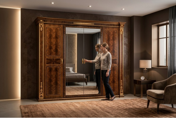 Armoire de style ancienne Baroque Rococo Art Nouveau Mobilier Chambre
