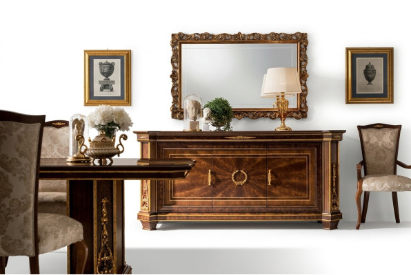 Commode Miroir Meubles Designer Rococo Baroque Art Nouveau Classique